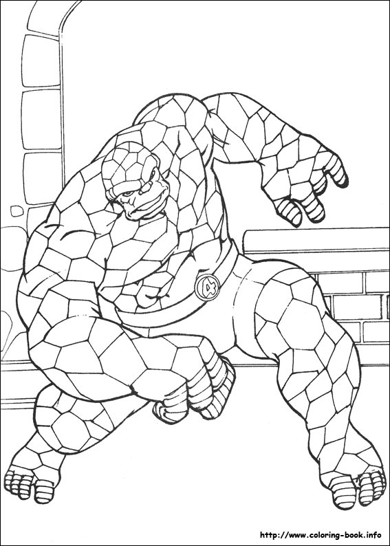 Fantastic Four coloring picture